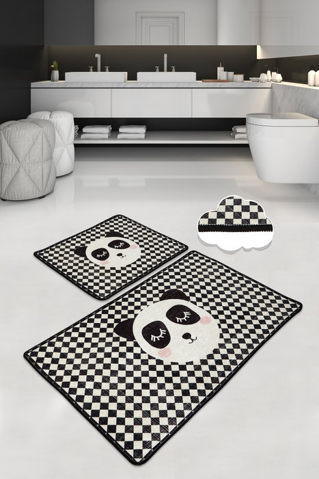 Mijölnir Kareli Panda Juego de Alfombrillas de Baño Multicolor Mijölnir Kareli Panda Juego de Alfombrillas de Baño Multicolor